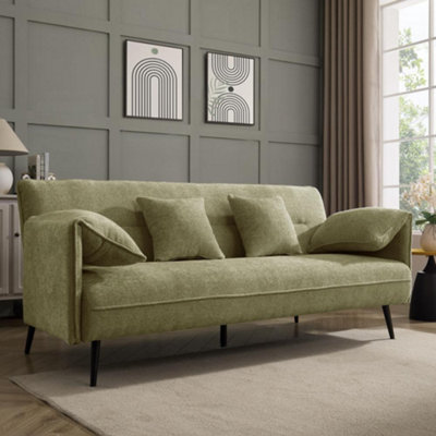 Home Detail Carnation Clic-Clac Sofa BedSage Green Chenille from B&Q