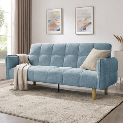 Home Detail Bergamot Clic-Clac Sofa BedBlue Chenille from B&Q
