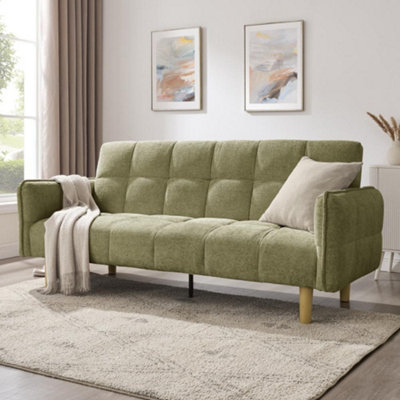 Home Detail Bergamot Clic-Clac Sofa BedSage Green Chenille from B&Q