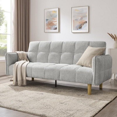 Home Detail Bergamot Clic-Clac Sofa BedGrey Chenille from B&Q