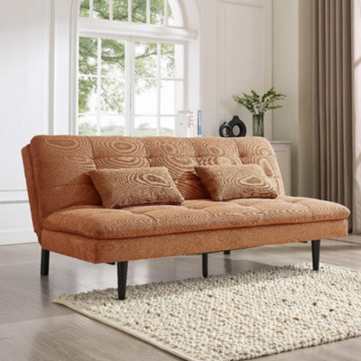 Home Detail Butterfly Clic-Clac Sofa BedBurnt Orange Linen from B&Q