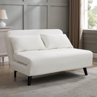 Home Detail Cornflower Double Sofa BedWhite Boucle from B&Q