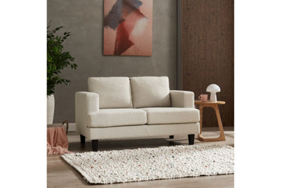 Home Detail Dale Seater Linen Sofa, Natural Linen Fabric Size 2 B&Q