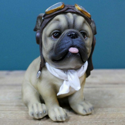 Small Cute Puppy Dog Pug Ornament 'pilot'
