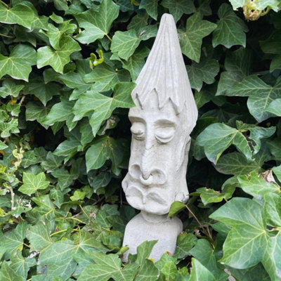 Medium Sized Easter Island Moai Pierced Tiki Head from B&Q