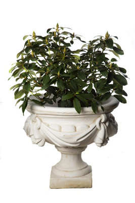 Large White/cream Draped Georgian Style Vase Planter Urn from B&Q