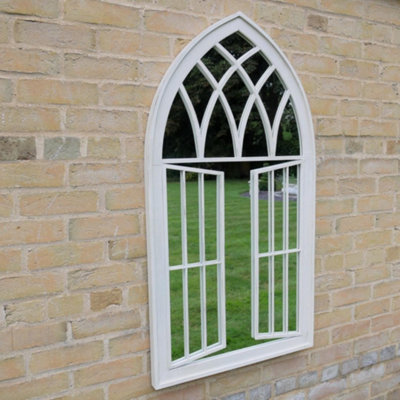 Oakleystone Northern Large Window Wall Mounted  Vintage Design Mirror For Garden Or Home