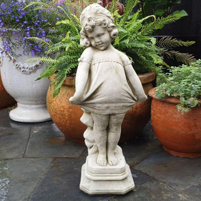Stunning Stonecast Shy Girl Garden Statue Ornament from B&Q