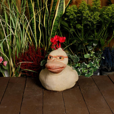 Whimsical Stone Cast Rubber Duck Planter Pot from B&Q