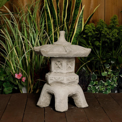 Tranquil Japanese-Style Pagoda Statue from B&Q