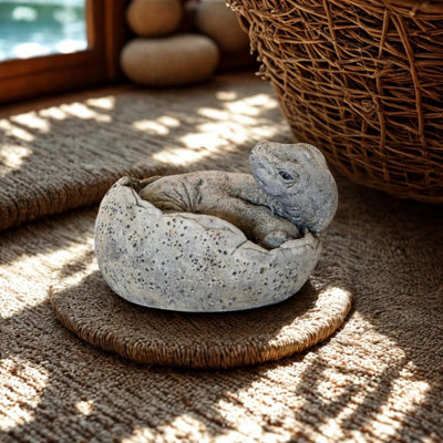Oakleystone Northern Small Brontosaurus Stone Cast Garden Sculpture Dinosaur Animal Statue from B&Q