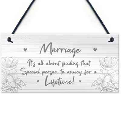 Red Ocean Marriage Poem Anniversary Gift For Husband Wife Mr And Mrs Love Sign Gift Keepsake from B&Q