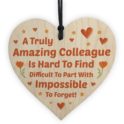 Red Ocean Amazing Colleague Gift Leaving New Job Gift Goodbye Friendship Plaque Keepsake from B&Q