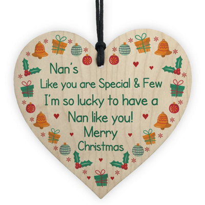 Red Ocean Nan Hanging Christmas Tree Decoration Gift For Nan Novelty Bauble Gifts For Her from B&Q