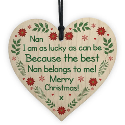 Red Ocean Nan Christmas Tree Decoration Bauble Gift For Nan Nanny Grandparent Gifts For Her from B&Q