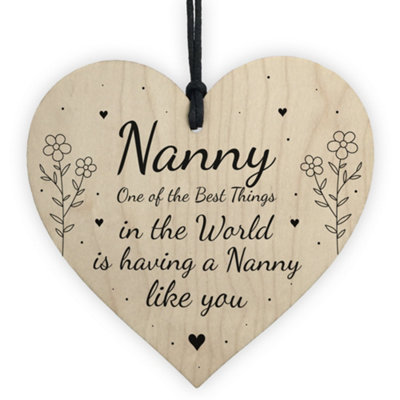 Red Ocean Mothers Day Gift For Nanny Heart Thank You Birthday Gift From Grandchildren from B&Q