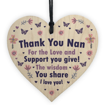 Red Ocean Nan Thank You Gifts For Mothers Day Birthday Christmas Novelty Gifts For Her from B&Q
