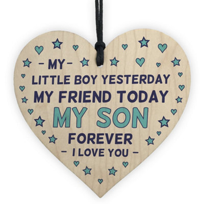 Red Ocean Birthday Gift For Son Wood Heart 18Th 21St Birthday Gift From Mum Dad Keepsake from B&Q