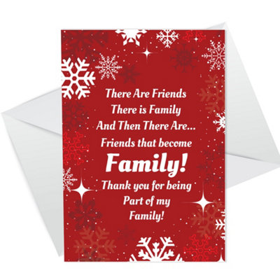 Red Ocean Christmas Card For Friend Novelty Best Friend Christmas Card from B&Q