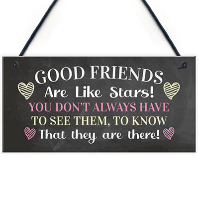 Red Ocean Best Friend Sign Friendship Gift Thank You Novelty Birthday Christmas Plaque Gift For Him Her from B&Q