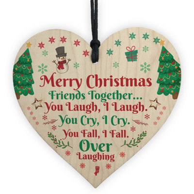 Red Ocean Best Friend Sign Friendship Gift Christmas Gift Thank You Novelty Christmas Chic Plaque from B&Q