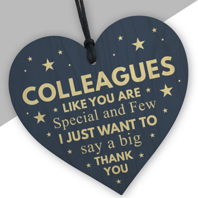 Red Ocean Colleague Gift Present Office Leaving Gifts For Friend Thank You Presents New Job Hanging Heart from B&Q
