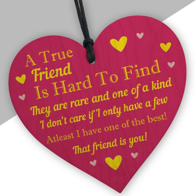 Red Ocean Best Friendship Gift Plaque For Special Friend Women Him Her Sayings Message Ornament from B&Q