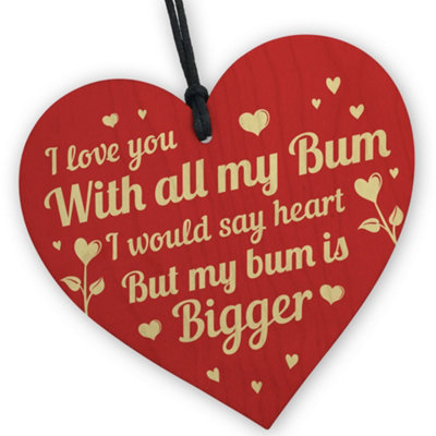 Red Ocean Rude Valentines Gifts Boyfriend Husband Funny Anniversary Gifts For Him Keepsake from B&Q