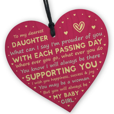Red Ocean Gifts For Daughter From Dad 16Th 18Th 21St Birthday Gift Card Daughter Gift From Mum Gift For Her from B&Q