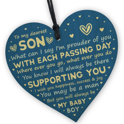Red Ocean Gifts For Son From Dad 18Th 21St Birthday Gift Card Son Gift From Mum Gift For Him from B&Q