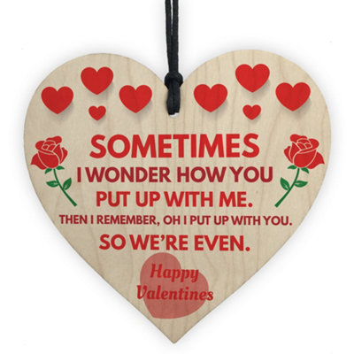 Red Ocean Funny Valentines Gift For Him Her Humour Joke Card Gift For Boyfriend Girlfriend Husband Wife from B&Q