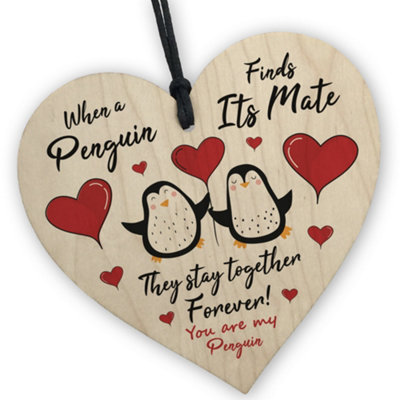 Red Ocean Penguins Are Together Forever Valentines Gift For Him Or Her Anniversary Gift For Boyfriend Girlfriend Husband Wife from B&Q