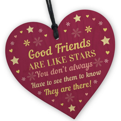Red Ocean Good Friends Are Like StarsNovelty Friendship Gift For WomenA Gift For Best FriendsBirthday Gifts For Her from B&Q