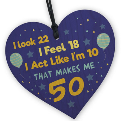 Red Ocean 50Th Birthday Gifts For Women Men 50Th Birthday Gift For Him Or Her Mum Dad Nan Grandad Brother Sister Gifts from B&Q