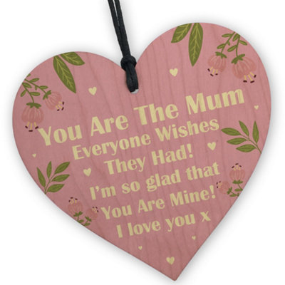 Red Ocean Gifts For Mum On Mothers Day Birthday Gift Ideas For Mum From Daughter Son Thank You Gift For Mum Love You Plaque from B&Q