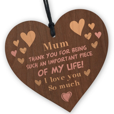 Red Ocean Thank You For Being A Important Piece A Meaningful Mothers Day Gift To Show Your Appreciation To Your Mum from B&Q