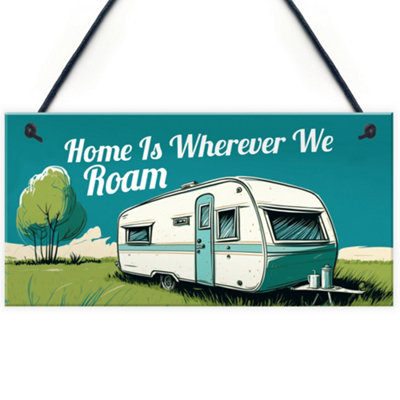 Red Ocean Hilarious Caravan Sign Novelty Hanging Caravan Accessories Decor Plaque  Perfect For Campers And Caravans from B&Q