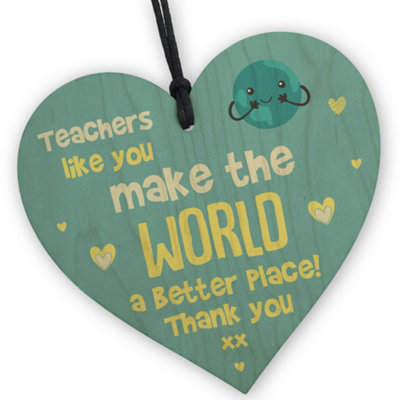 Red Ocean Teaching Gifts World A Better Place Thank You School Nursery Pre School Leaving Present from B&Q