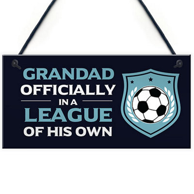 Red Ocean Grandad Gift For Fathers Day Birthday Football Sign Novelty Grandparent Gifts From Granddaughter Grandson Keepsake from B&Q