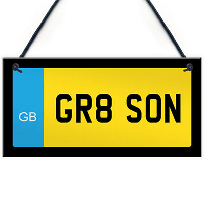 Red Ocean 16Th 18Th 21St Birthday Gift For Son Hanging Sign Great Son Sign Novelty Son Gift From Mum Dad from B&Q