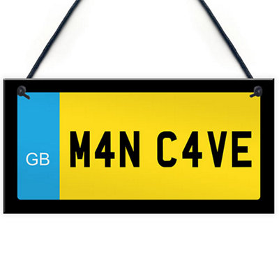 Red Ocean Man Cave Sign Hanging Wall Sign Shed Sign Gift For Dad Uncle Grandad Gift For Him from B&Q