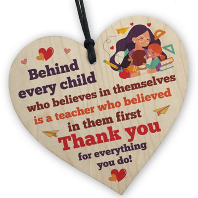 Red Ocean Thank You School Teacher GiftsLeaving Appreciation Gifts For School Nursery Teacher Or Teaching Assistant, from B&Q