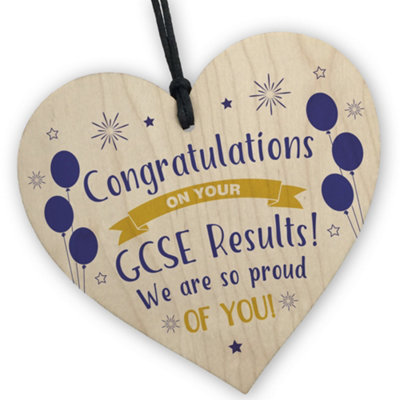 Red Ocean Gcse Results Congratulations Wood Heart Passed Gcse Exams Gift For Son Daughter From Mum And Dad, from B&Q
