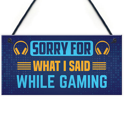 Red Ocean Gaming Sign For Games Room Bedroom Gamer Gift Gaming Bedroom Accessories Gift For Boys from B&Q