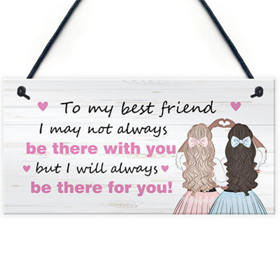 Red Ocean Best Friend Gift Sister Gifts Friendship Plaque Birthday Gift For Sister Hanging Plaque Gift For Best Friend Keepsake from B&Q