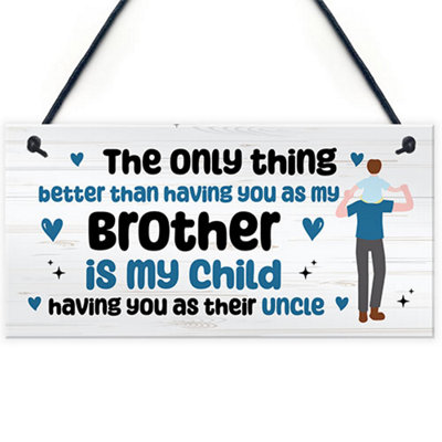 B&Q -  Christmas Birthday Gifts For Uncle From Niece Nephew Hanging Wall Plaque Uncle Gifts Novelty Gift For Him
