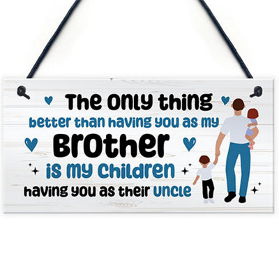 B&Q -  Uncle Christmas Birthday Gifts From Niece Nephew Hanging Wall Plaque Uncle Gifts Novelty Gift For Him