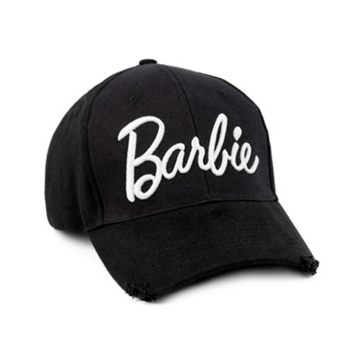 Vanilla Underground Barbie Womens Black Logo Adjustable Curved Peak Cap (One Size) from B&Q