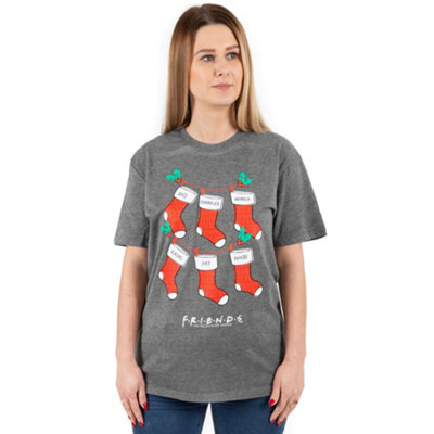 B&Q -  Friends Womens Grey Short Sleeved T-Shirt (Medium)
