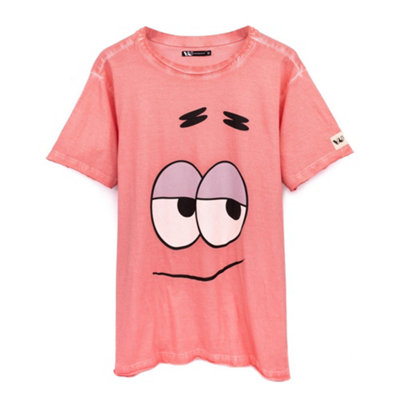 Vanilla Underground Spongebob Squarepants Mens Pink Squidward Short Sleeved T-Shirt (Xxx-Large) from B&Q